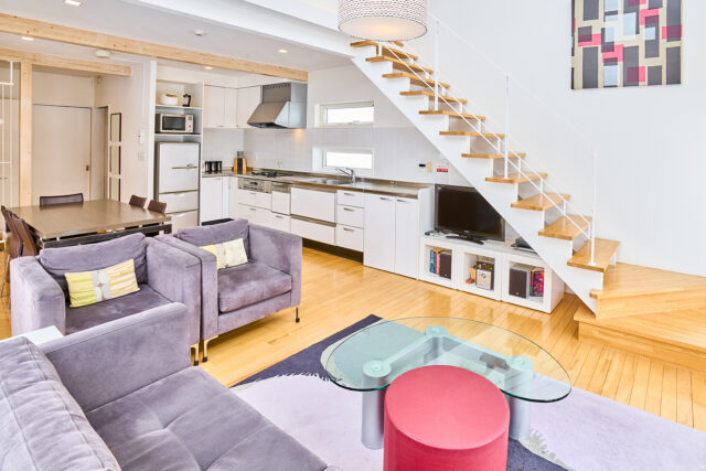 20240305 Niseko Central Hirafu House1 HH01 Living Room Kitchen Winter Lores DSC7336 4
