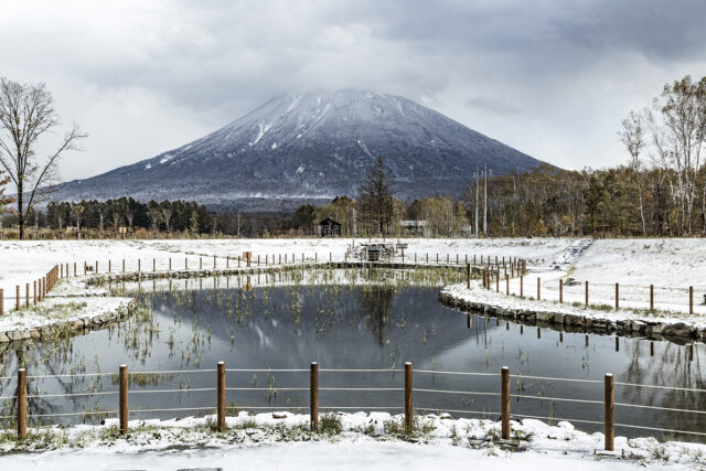 Mt Yotei with snow