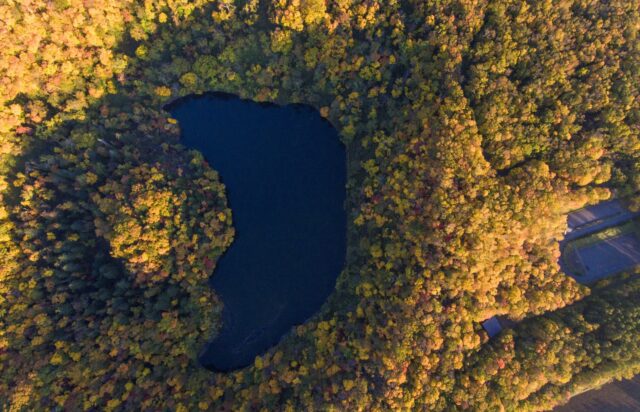 Hangetsu Lake Autumn Birdeye