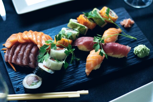 Fresh Hokkaido seafood.