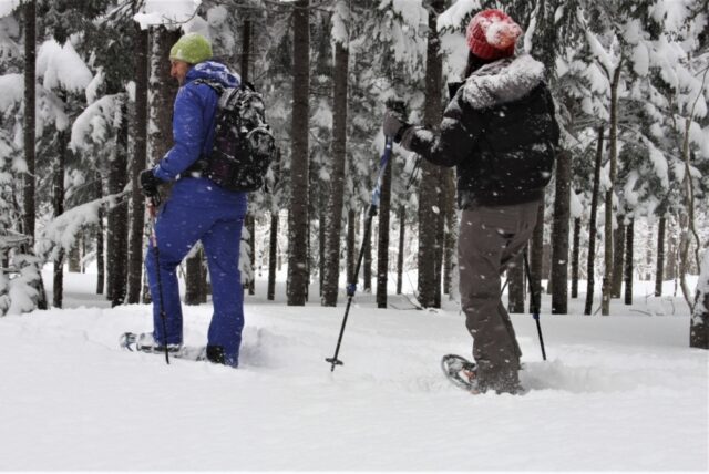 Snowshoeing