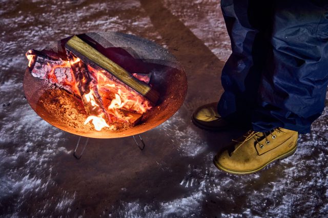 Snowy Cafe Yakitori Firepit