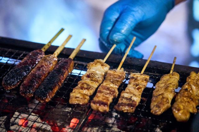 Snowy Cafe Yakitori Cooking
