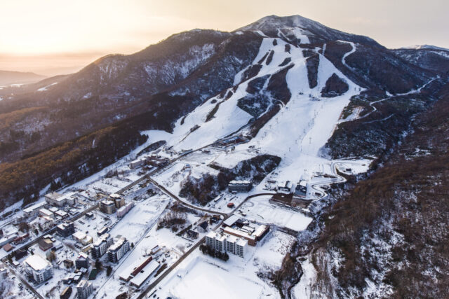 Upper Hirafu Drone Shot in Winter Web